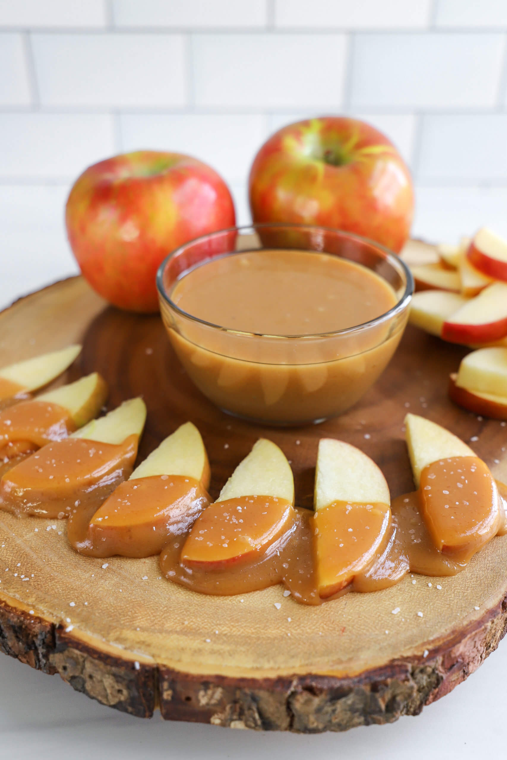 Homemade Caramel Dip and Apples 