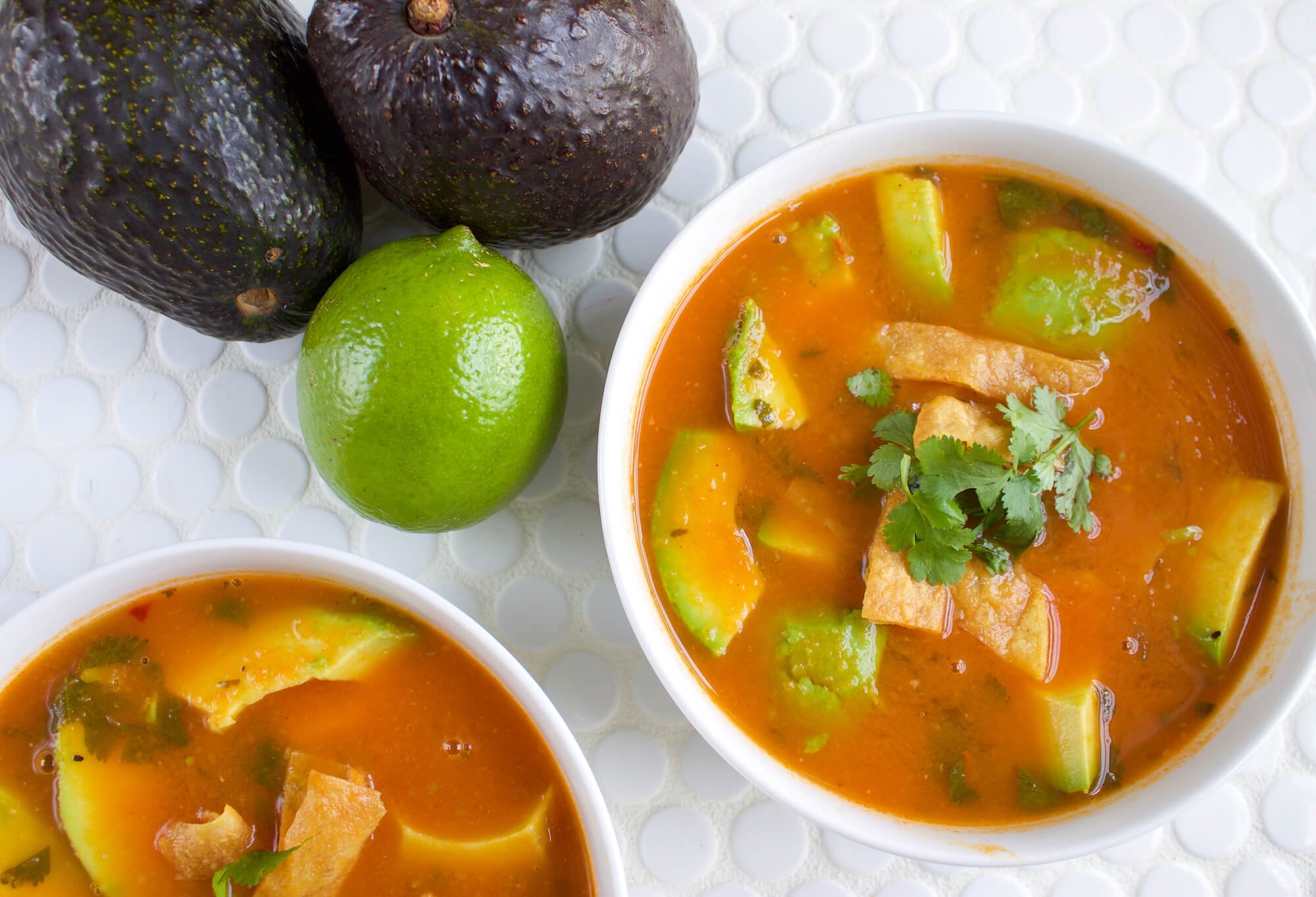 Avocado and Tortilla Soup