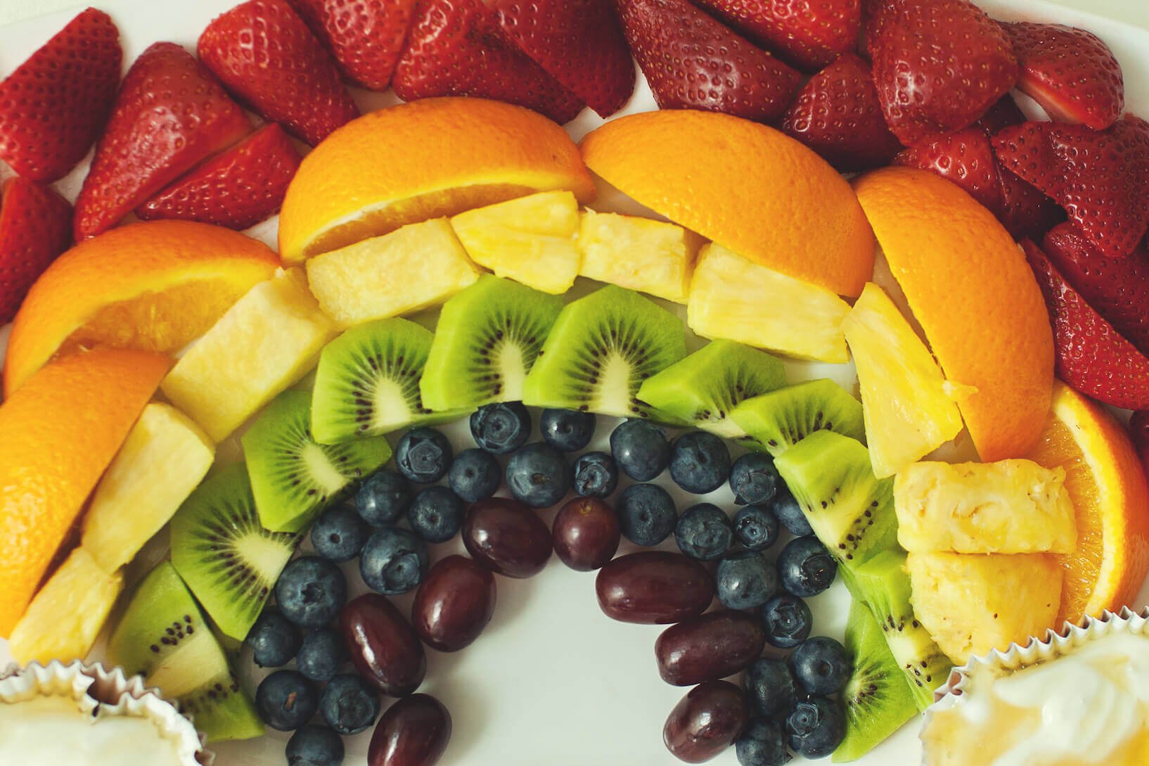 Rainbow Fruit Tray With Pot Of Gold Fruit Dip - The Produce Moms