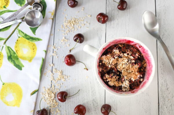 microwave cherry cobbler 2 Microwave Cherry Cobbler