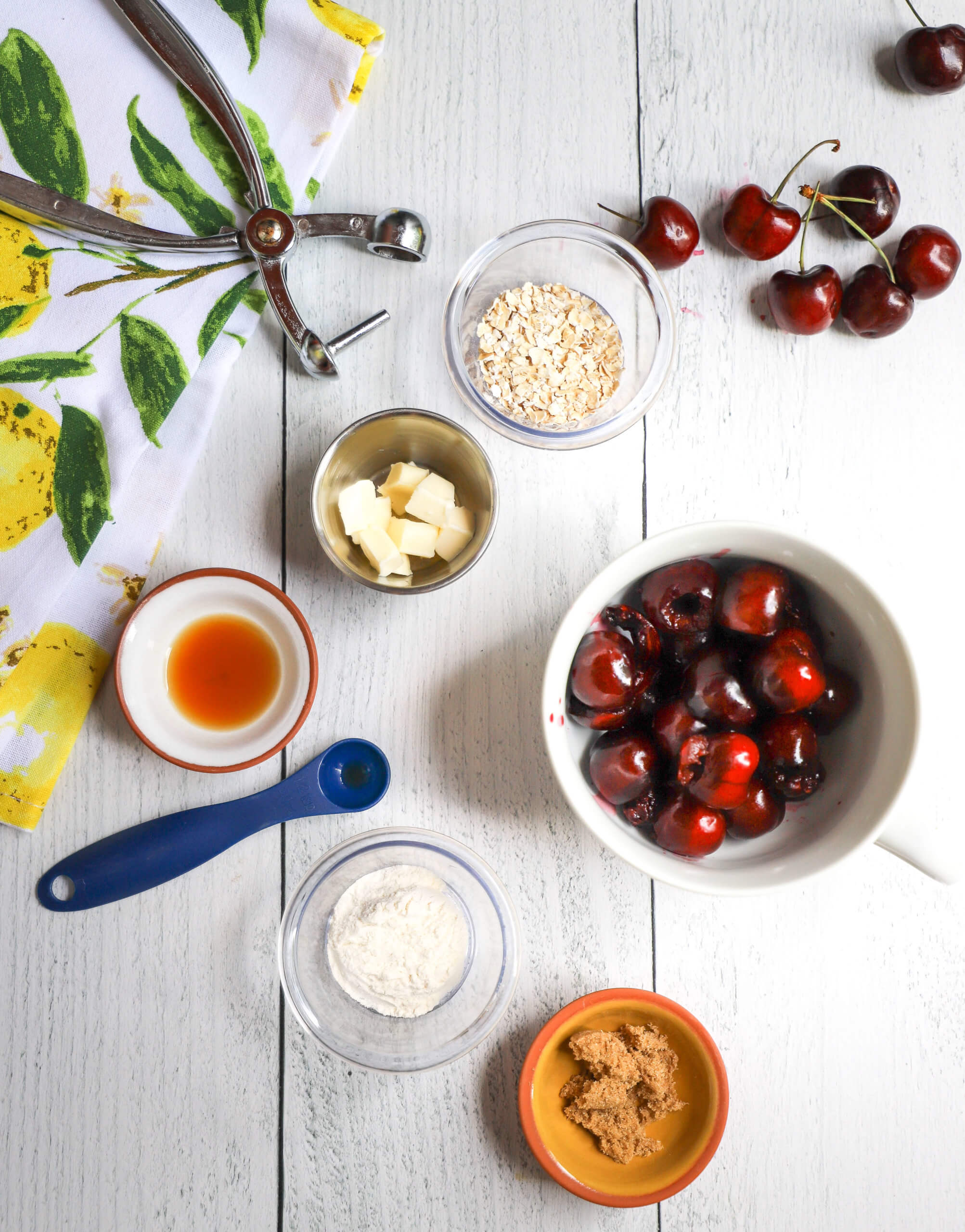 Microwave Cherry Cobbler Ingredients