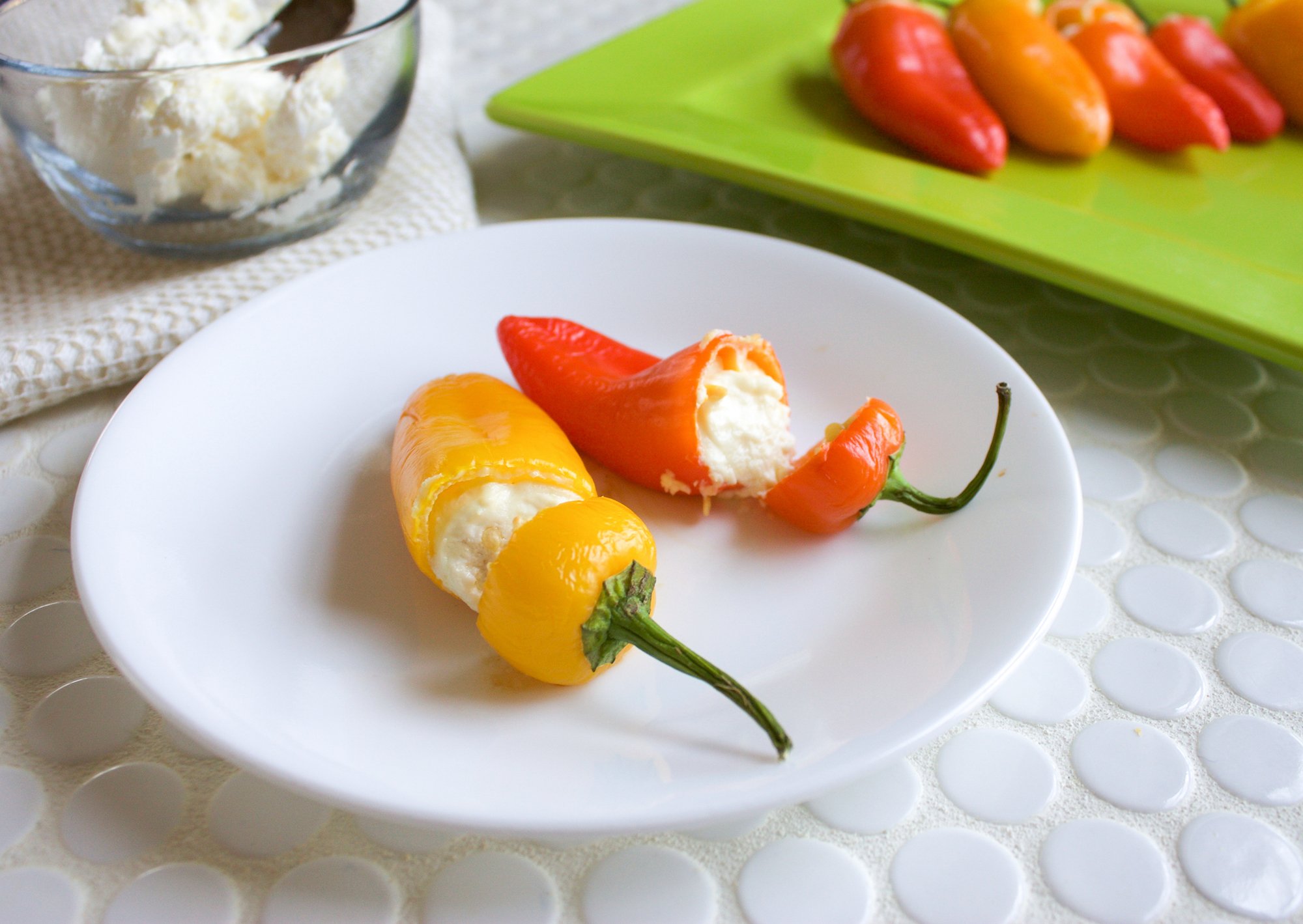 Cheese Stuffed Mini Peppers