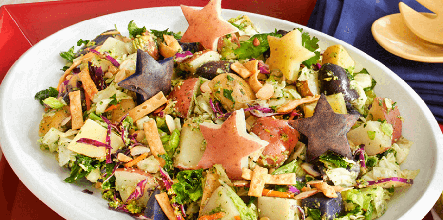 Star-spangled potato salad