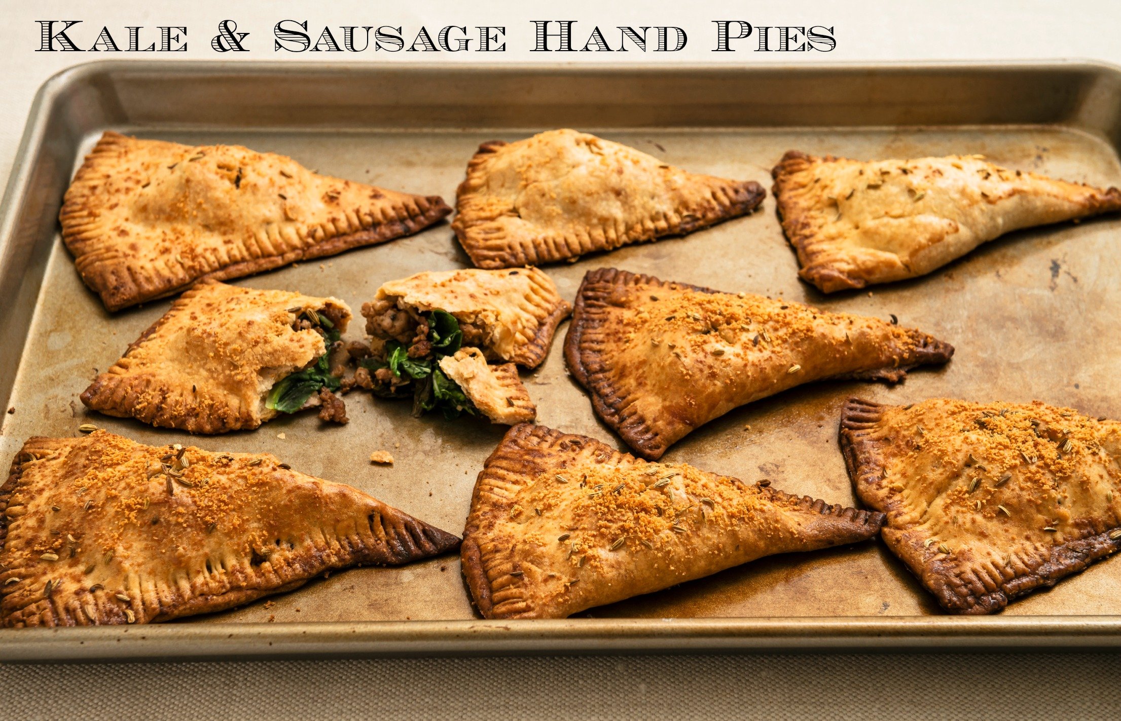 Kale and Sausage Hand Pies