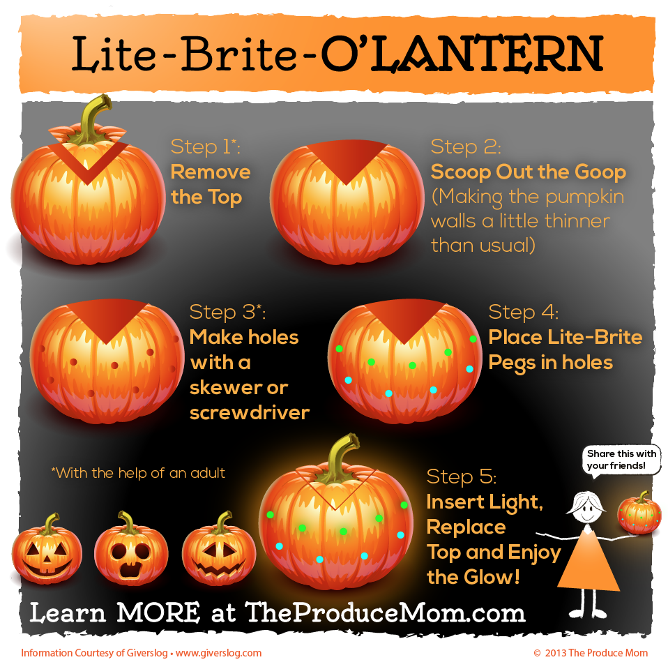 Lite-Brite Pumpkin Infographic