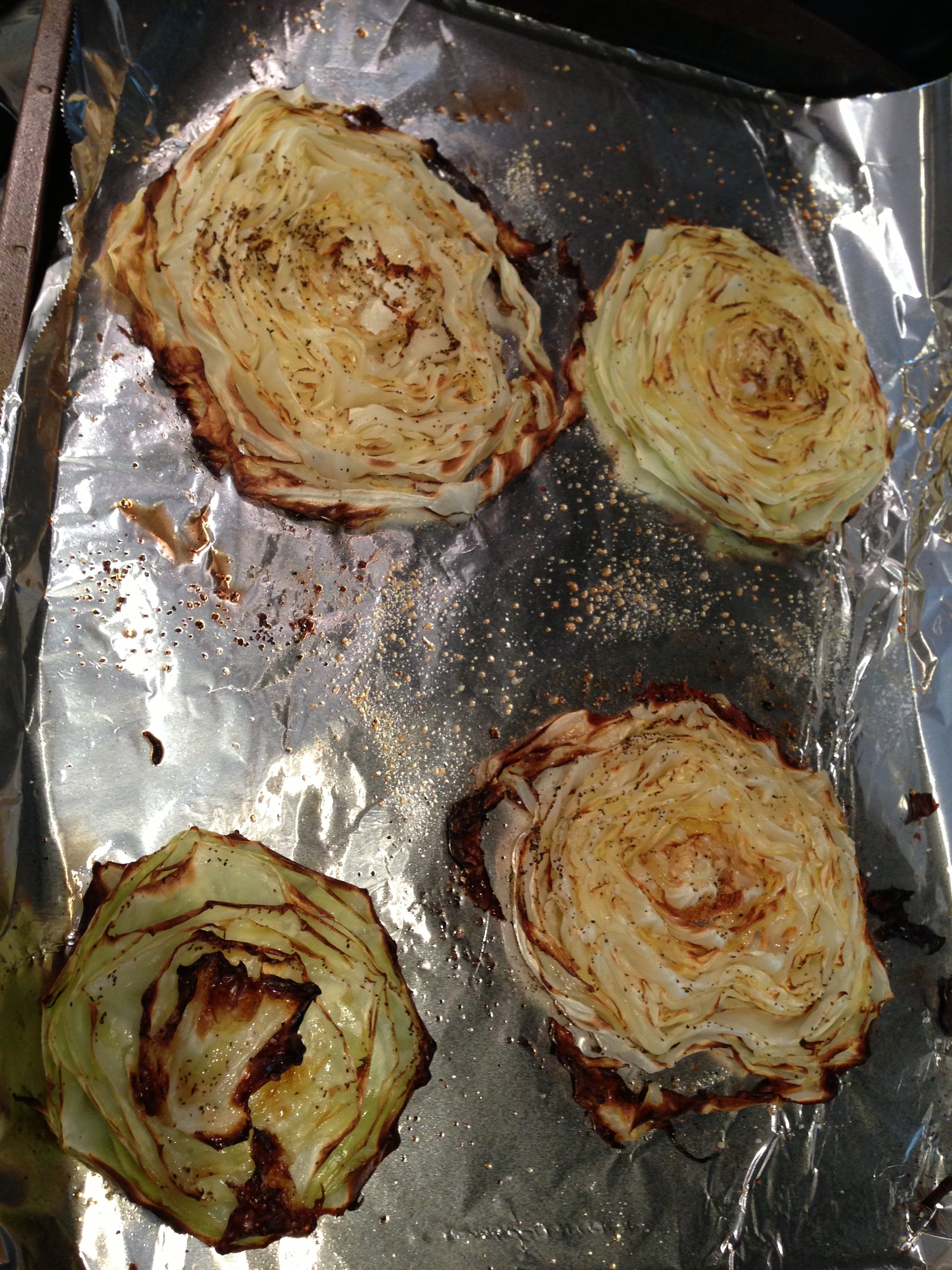 Oven roasted cabbage recipe