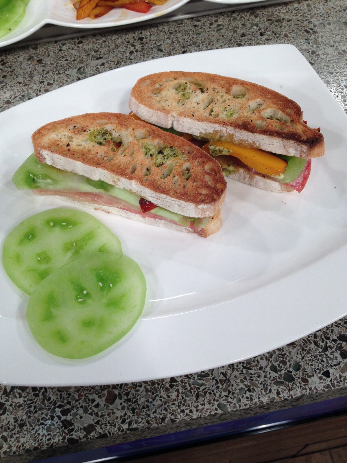 Green Tomato Bell Pepper Melt