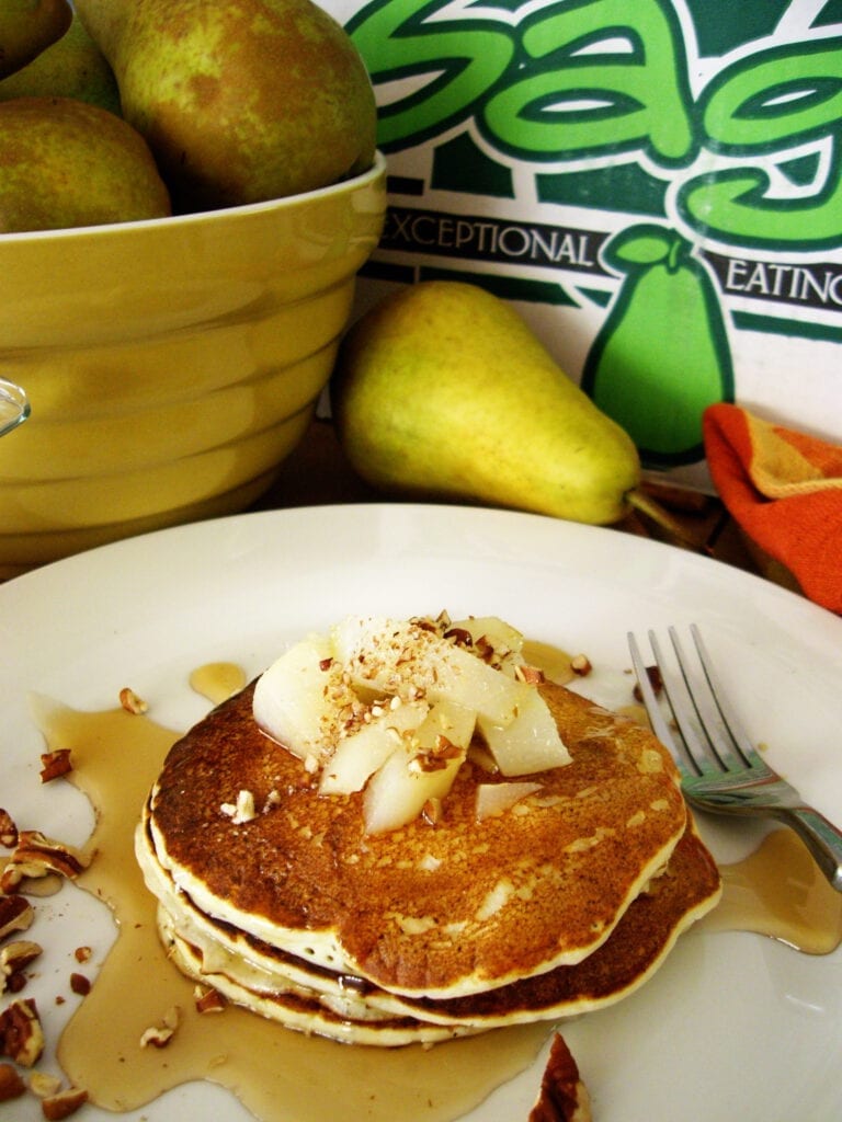 Pear Ricotta Pancakes