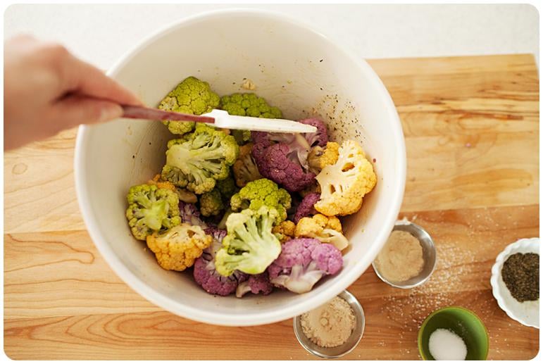 Roasted Rainbow Cauliflower Recipe