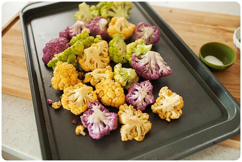 Roasted Rainbow Cauliflower Recipe