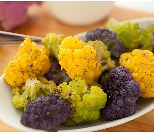 Rainbow Roasted Cauliflower