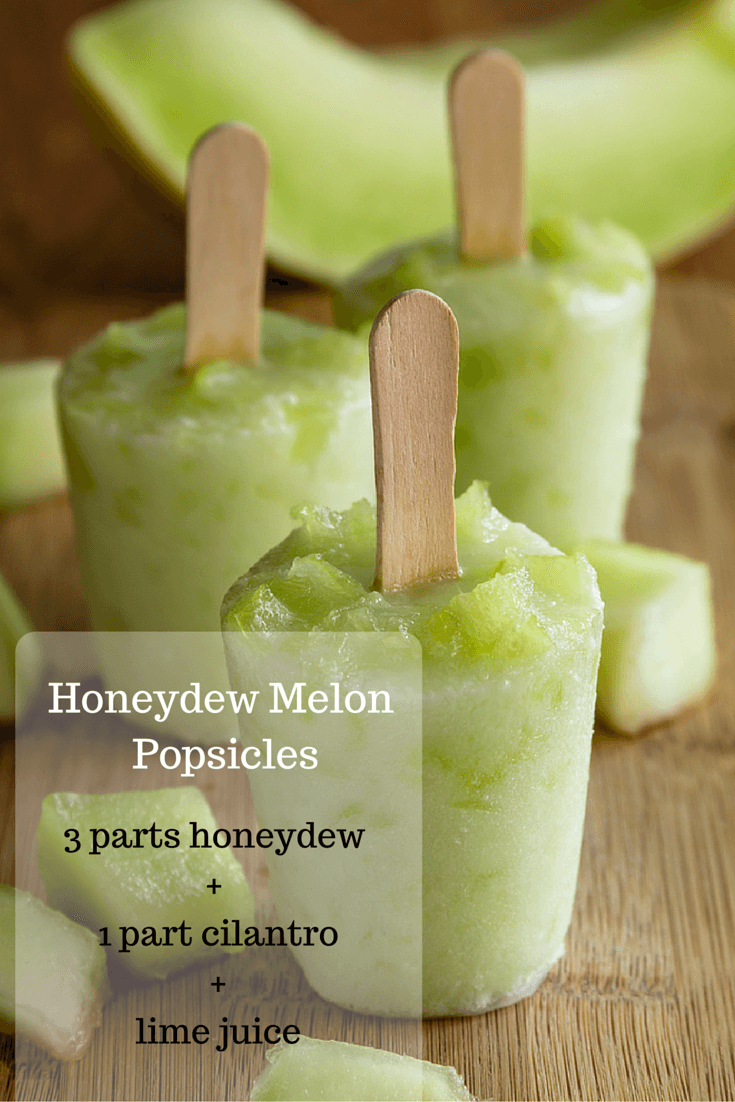Honeydew Melon Homemade Popsicles 