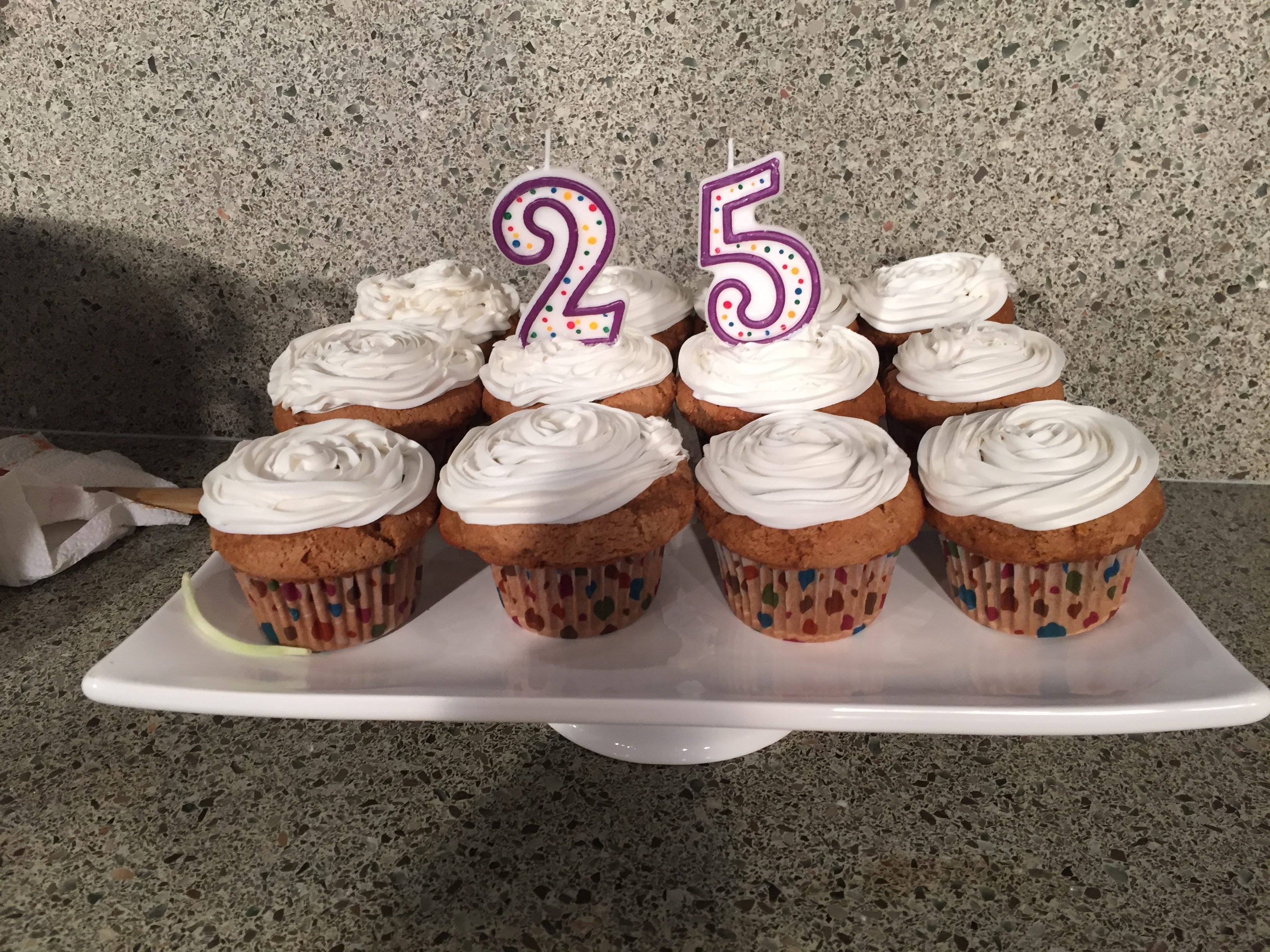 Broccoli Slaw 25th Anniversary Cupcakes from Mann's