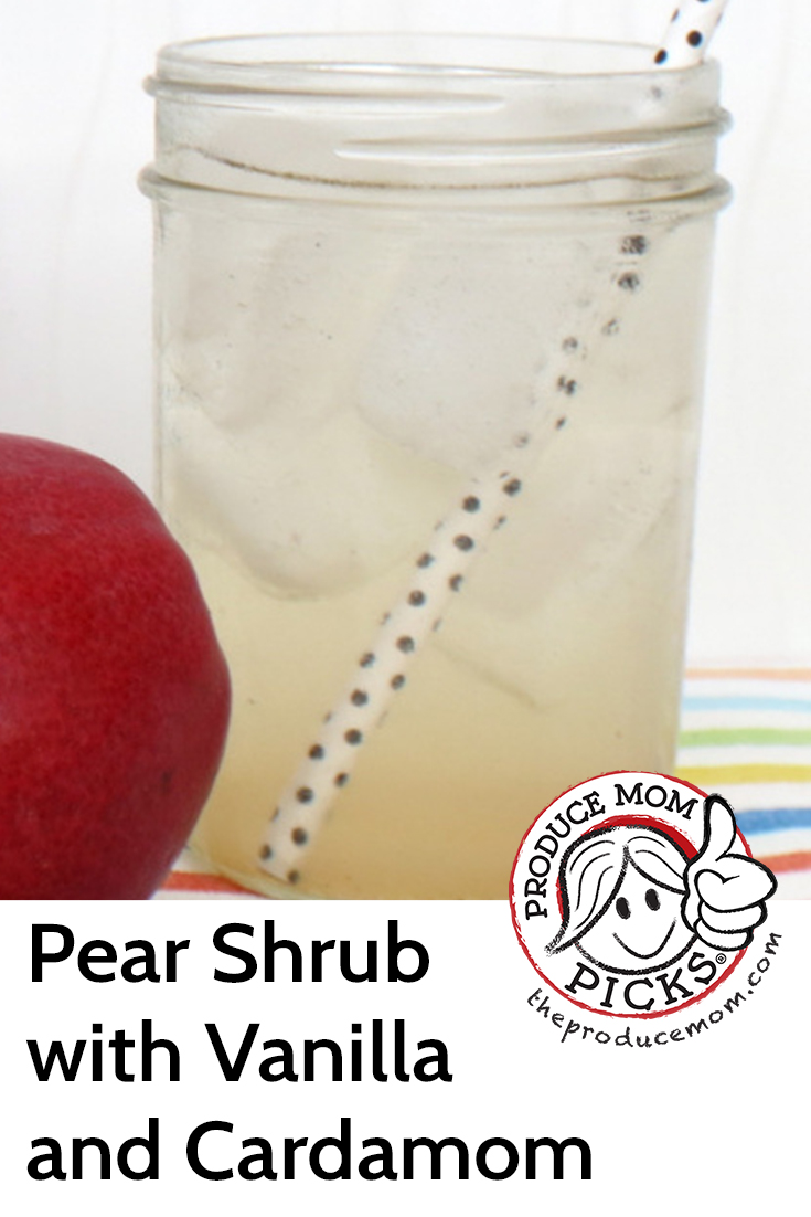 Pear Shrub with Vanilla and Cardamom from USA Pears