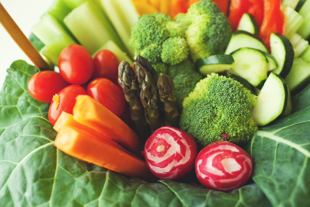 Easter Vegetable Basket | Edible Easter Centerpiece