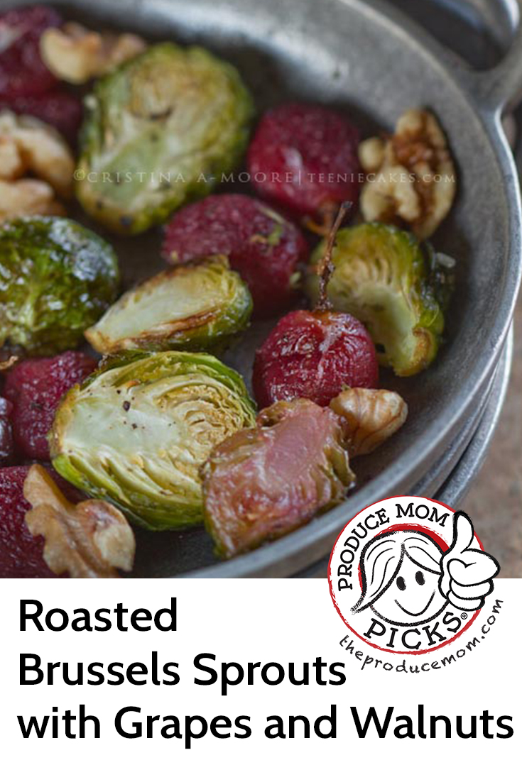 Roasted Brussels Sprouts with Grapes and Walnuts from Teenie Cakes