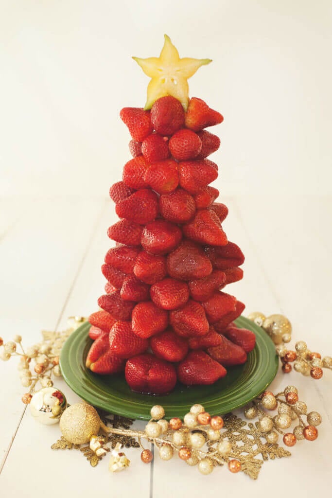 Strawberry Christmas Tree | Christmas Fruit Tray Idea