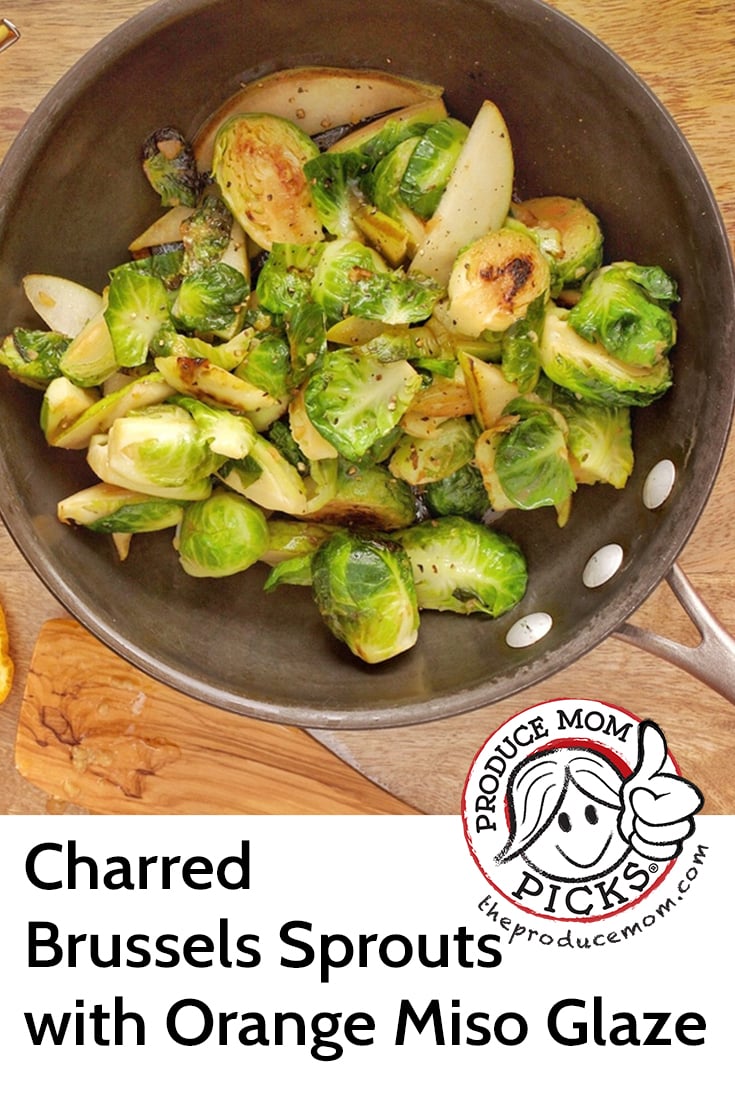 Charred Brussels Sprouts with Orange Miso Glaze from Chadwick Boyd