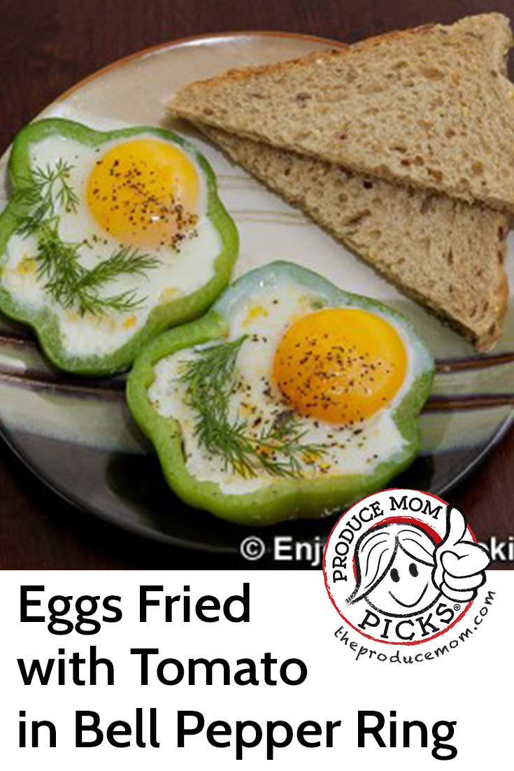 Eggs Fried with Tomato in Bell Pepper Ring from Enjoy Your Cooking