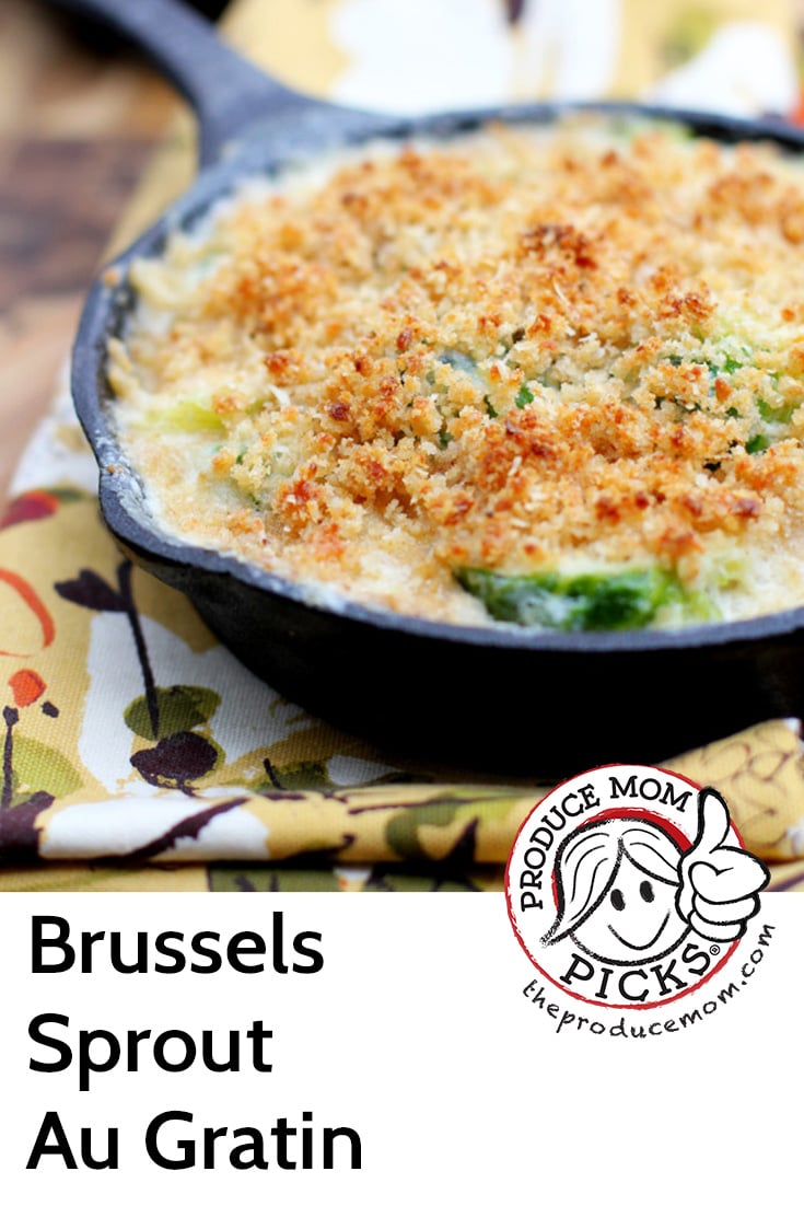 Brussels Sprout Au Gratin with Horseradish and Parmesan Cheese from Natalie’s Daily Crave