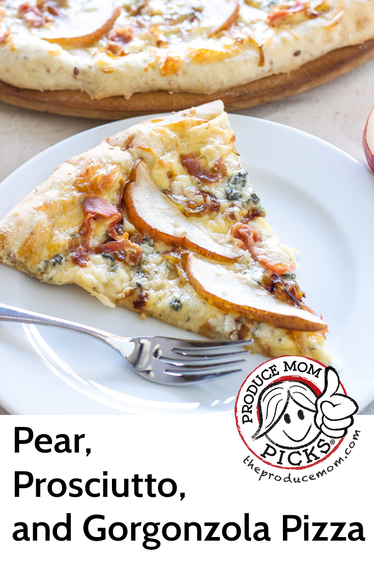 Pear, Prosciutto, and Gorgonzola Pizza from Recipe Runner