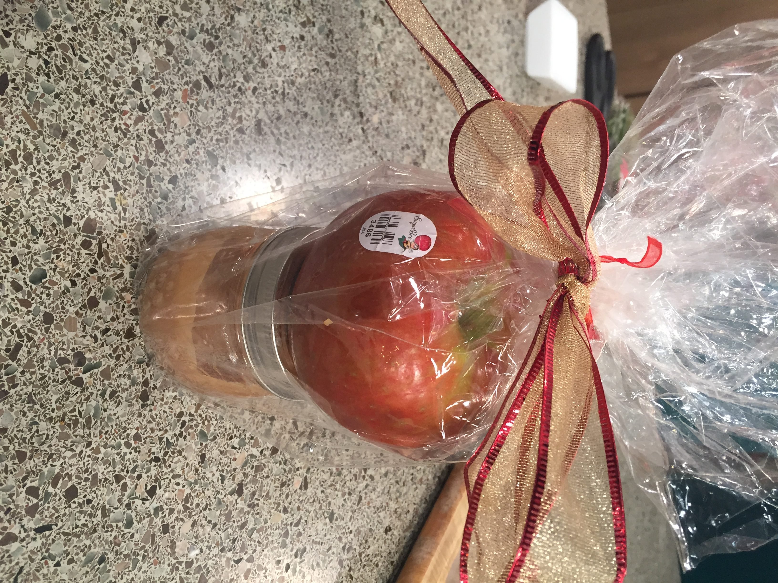 Salted Caramel Apple Teacher Gift from The Produce Mom