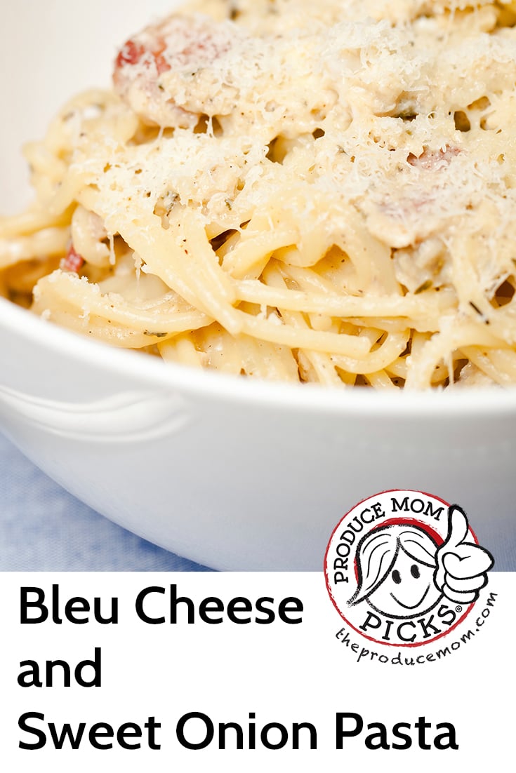 Bleu Cheese and Sweet Onion Pasta from Peri and Sons Farms