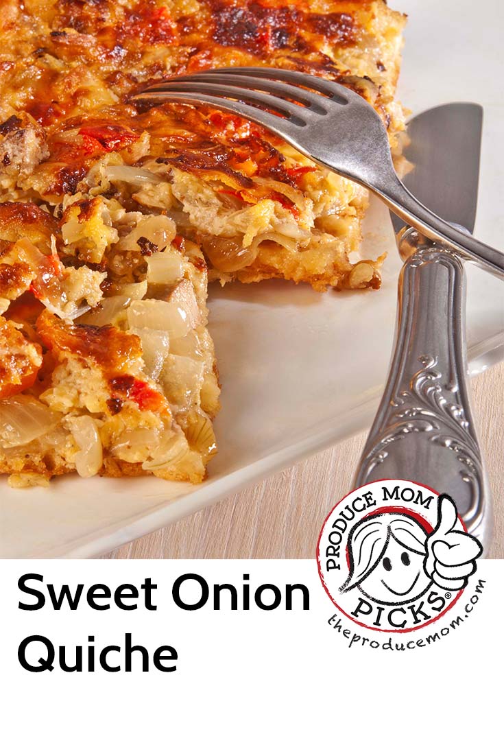 Sweet Onion Quiche from Peri and Sons Farms