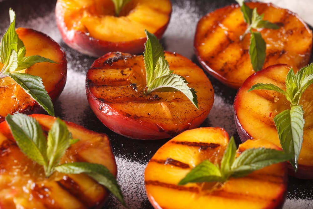 How to grill peaches
