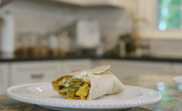 manns-broccoli-cole-slaw-and-egg-scramble Broccoli Cole Slaw and Egg Scramble | Quick and easy breakfast burrito recipe