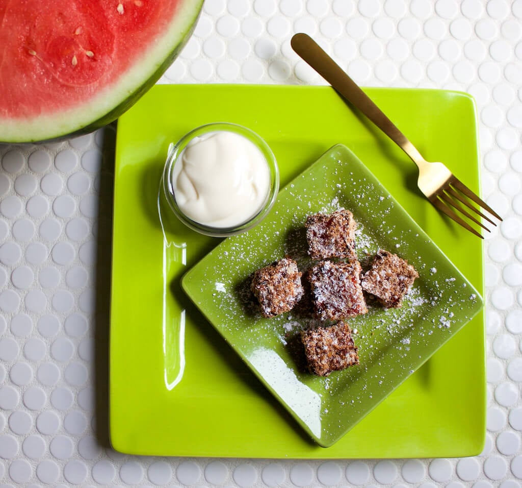 Air-Fried Watermelon Bites