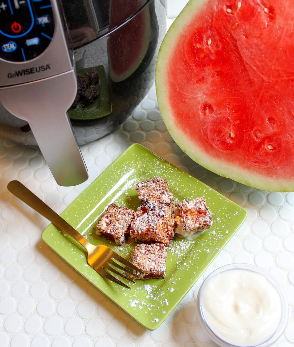 Air-Fried Watermelon Bites