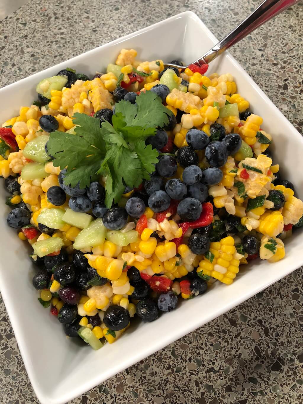 Corn and Blueberry Salad