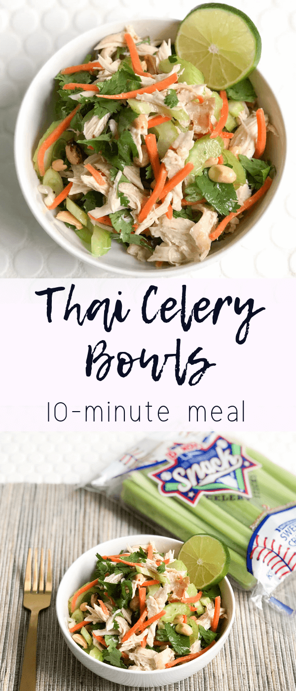 10 Minute Meal: Thai Celery Bowls