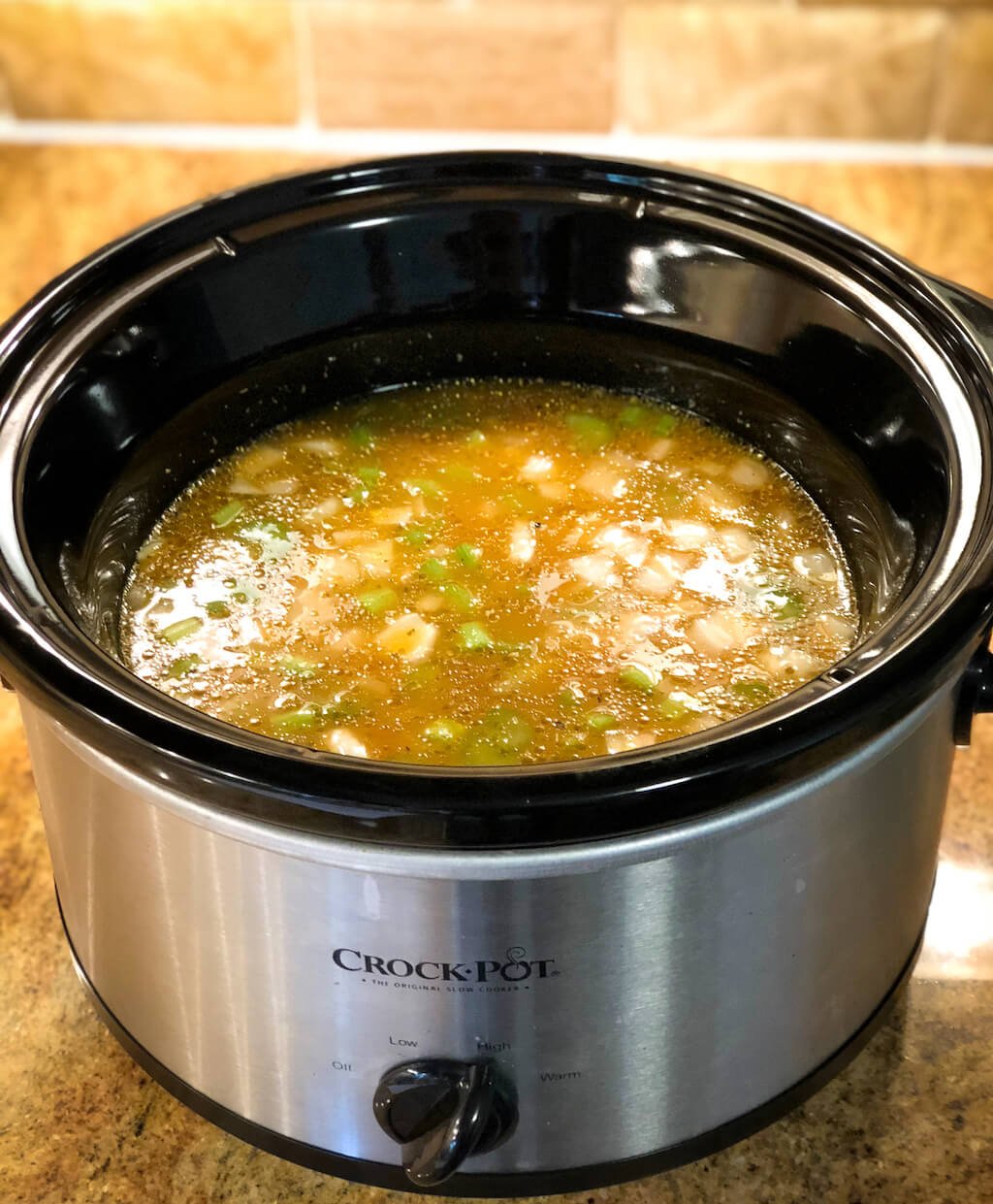 Crockpot Celery Bean Soup