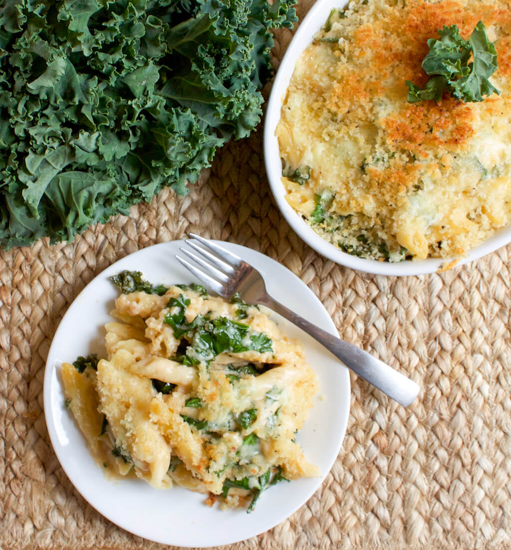 Cheesy Kale and Penne Bake