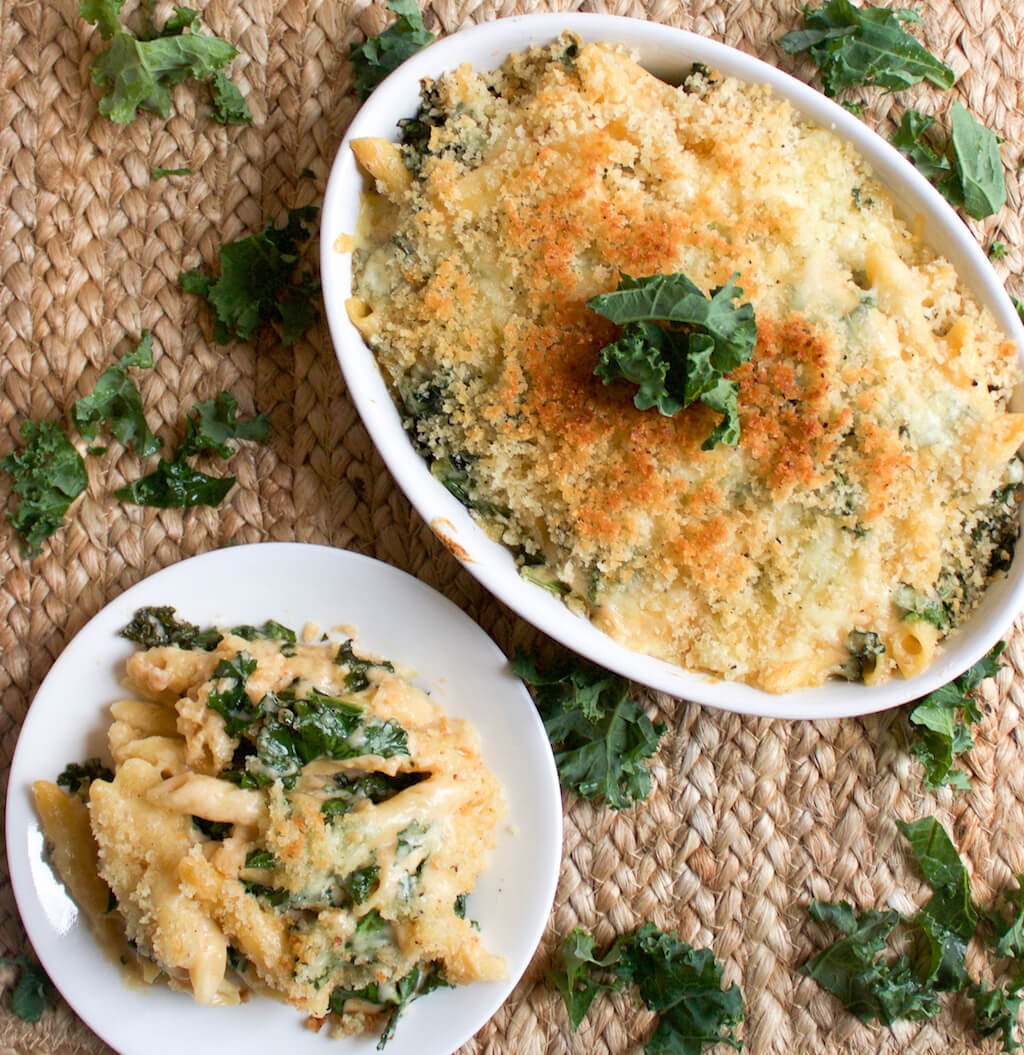 Cheesy Kale and Penne Bake