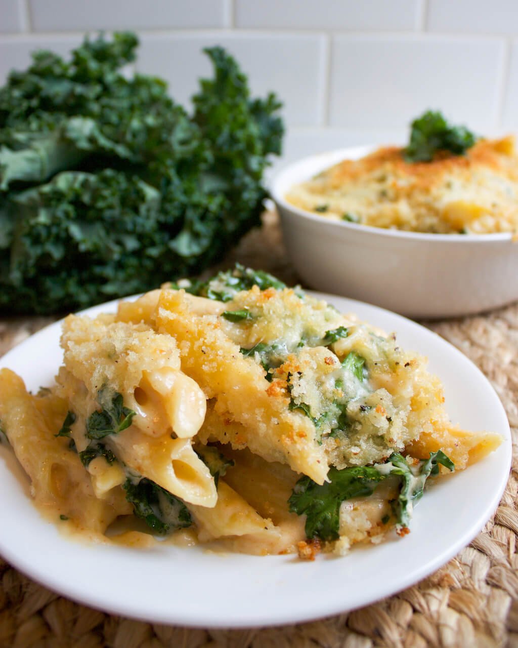 Cheesy Kale and Penne Bake