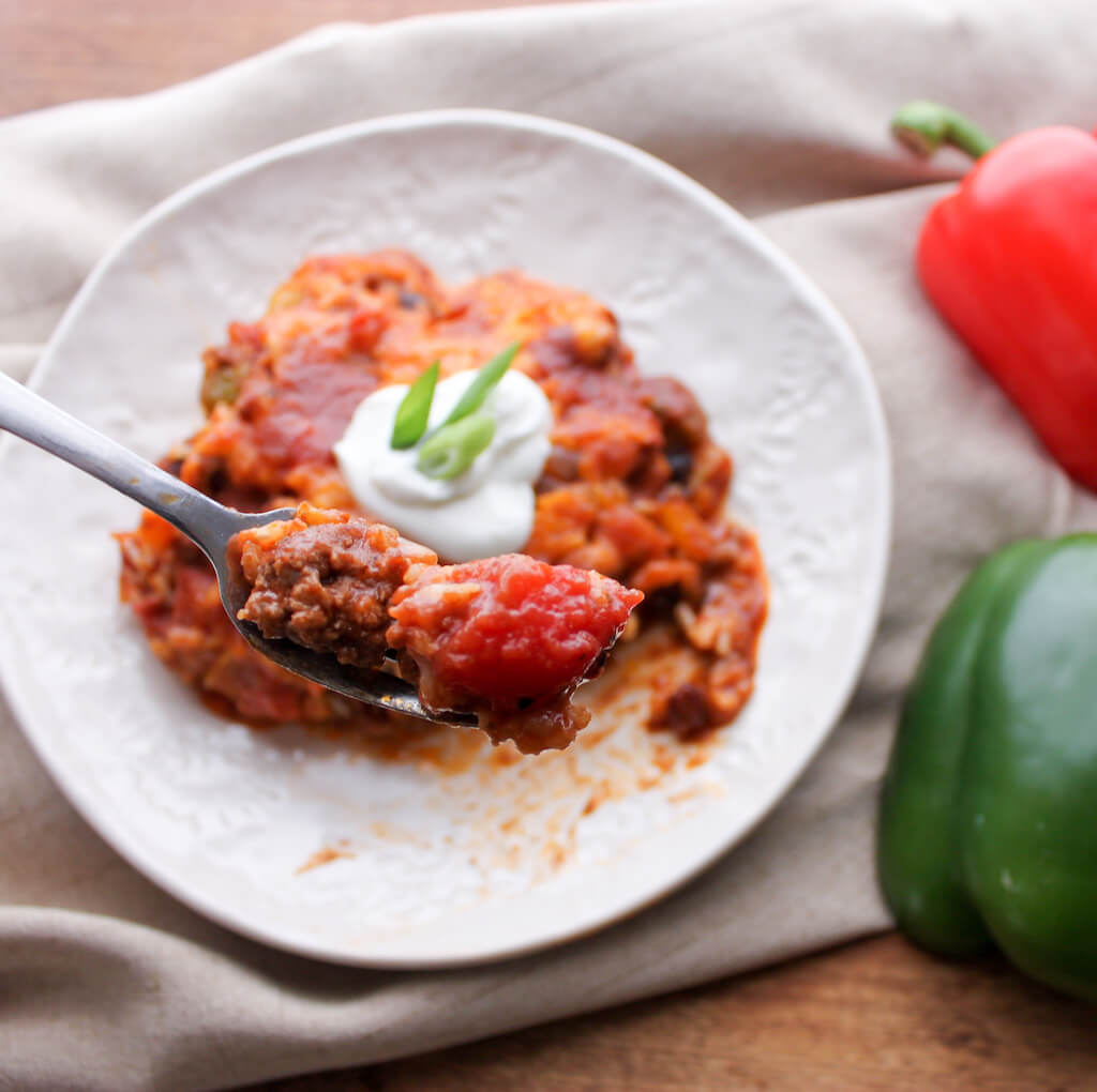 Stuffed Bell Pepper Casserole