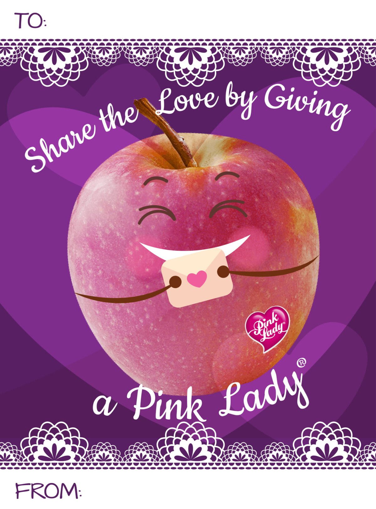 Share the Love by Giving a Pink Lady® Activity Sheet The Produce Moms