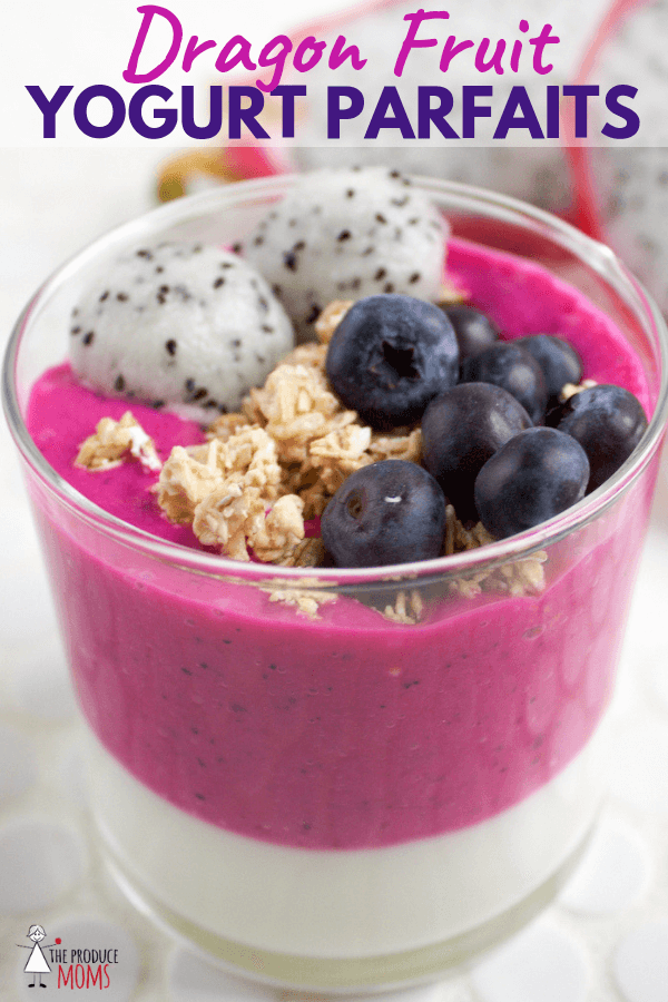 Dragon Fruit Yogurt Parfaits