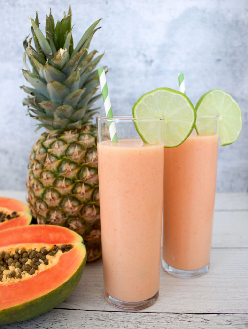 Papaya Piña Colada | Tropical Cocktail Recipe - The Produce Moms