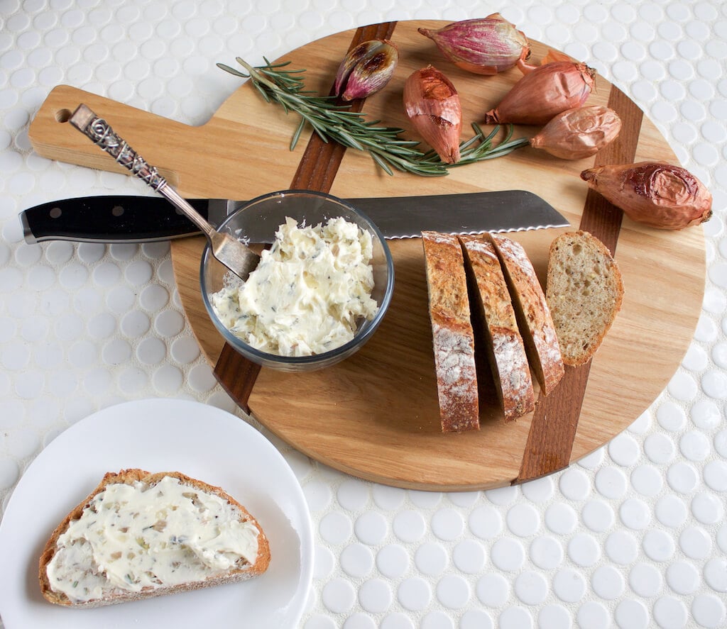 Roasted Shallot and Rosemary Butter