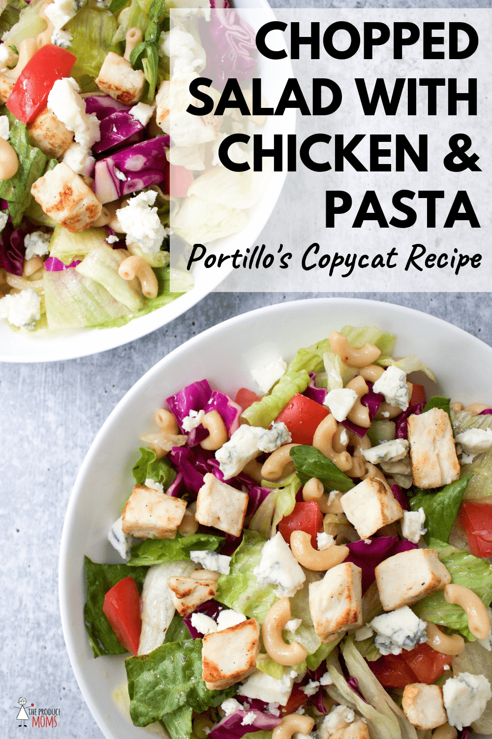 Chopped Salad with Chicken & Pasta (Portillo's Chopped Salad Copycat)