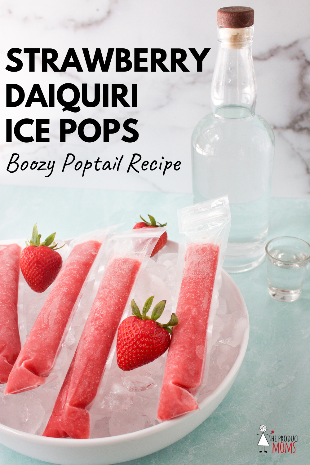 Strawberry Daiquiri Ice Pops