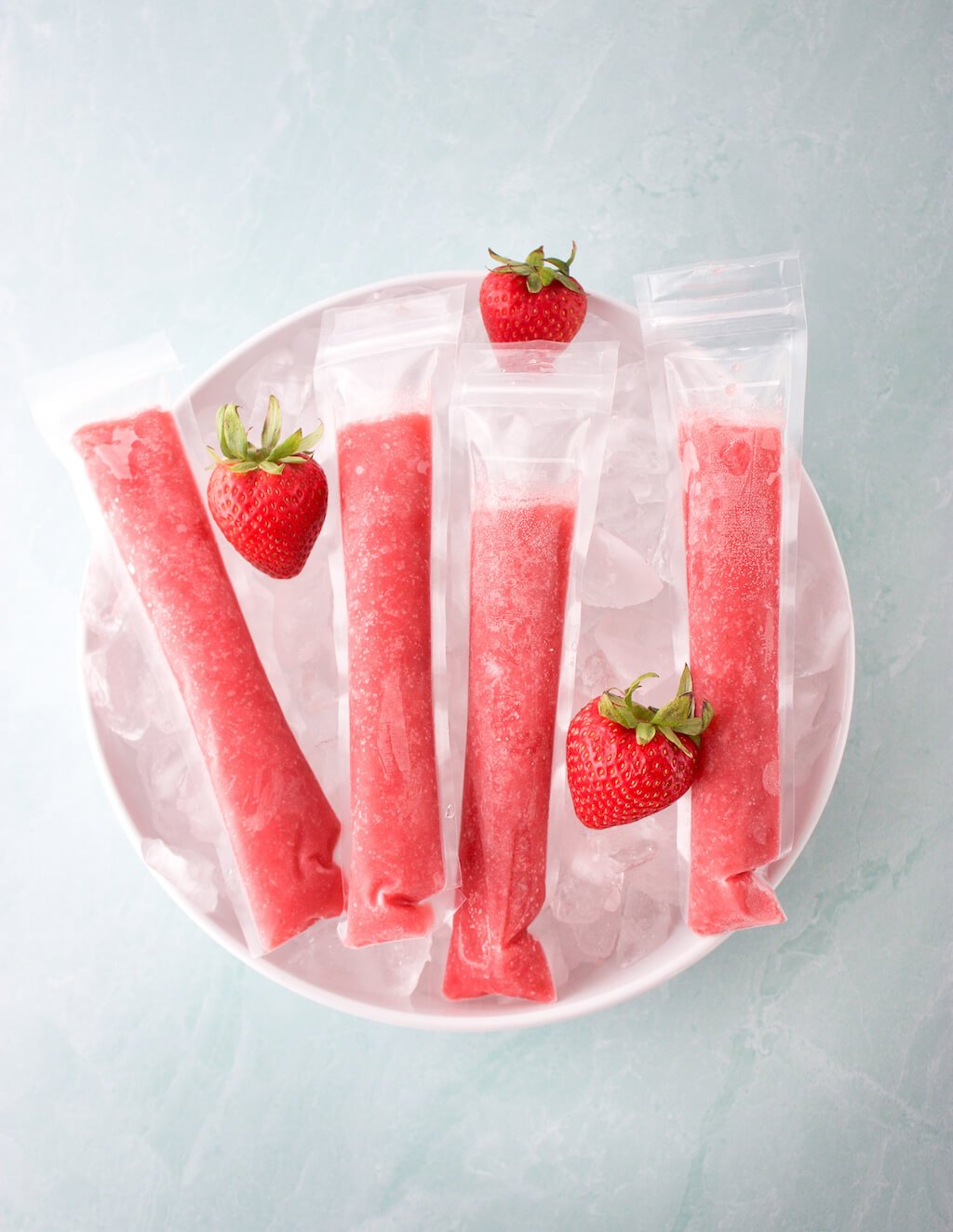 Strawberry Daiquiri Ice Pops