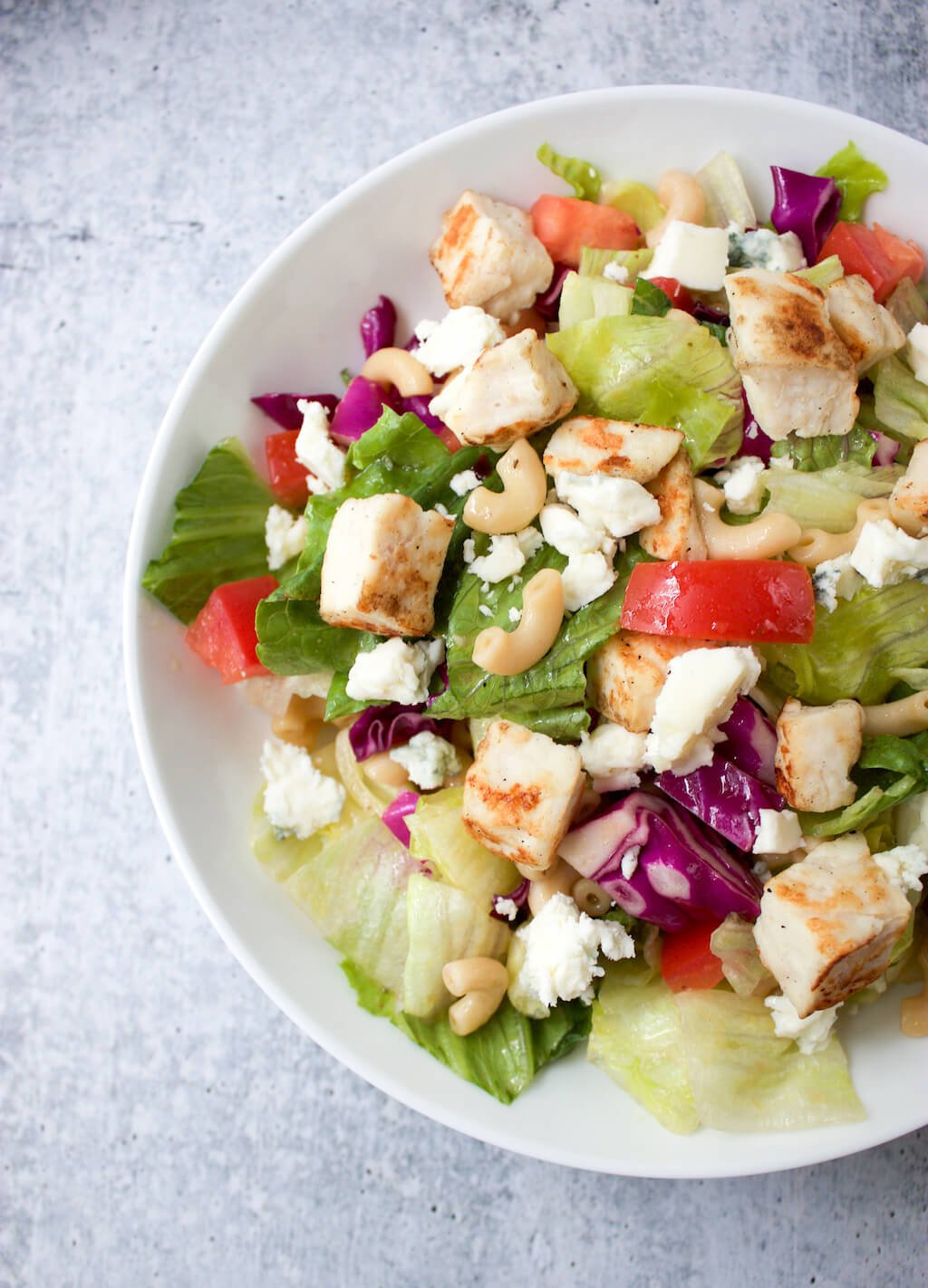 Chopped Salad with Chicken & Pasta (Portillo's Chopped Salad Copycat)