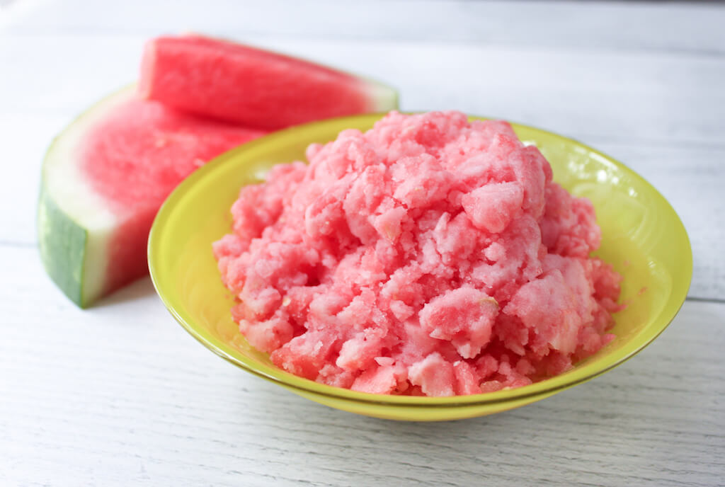 Homemade Watermelon Dog Slushies