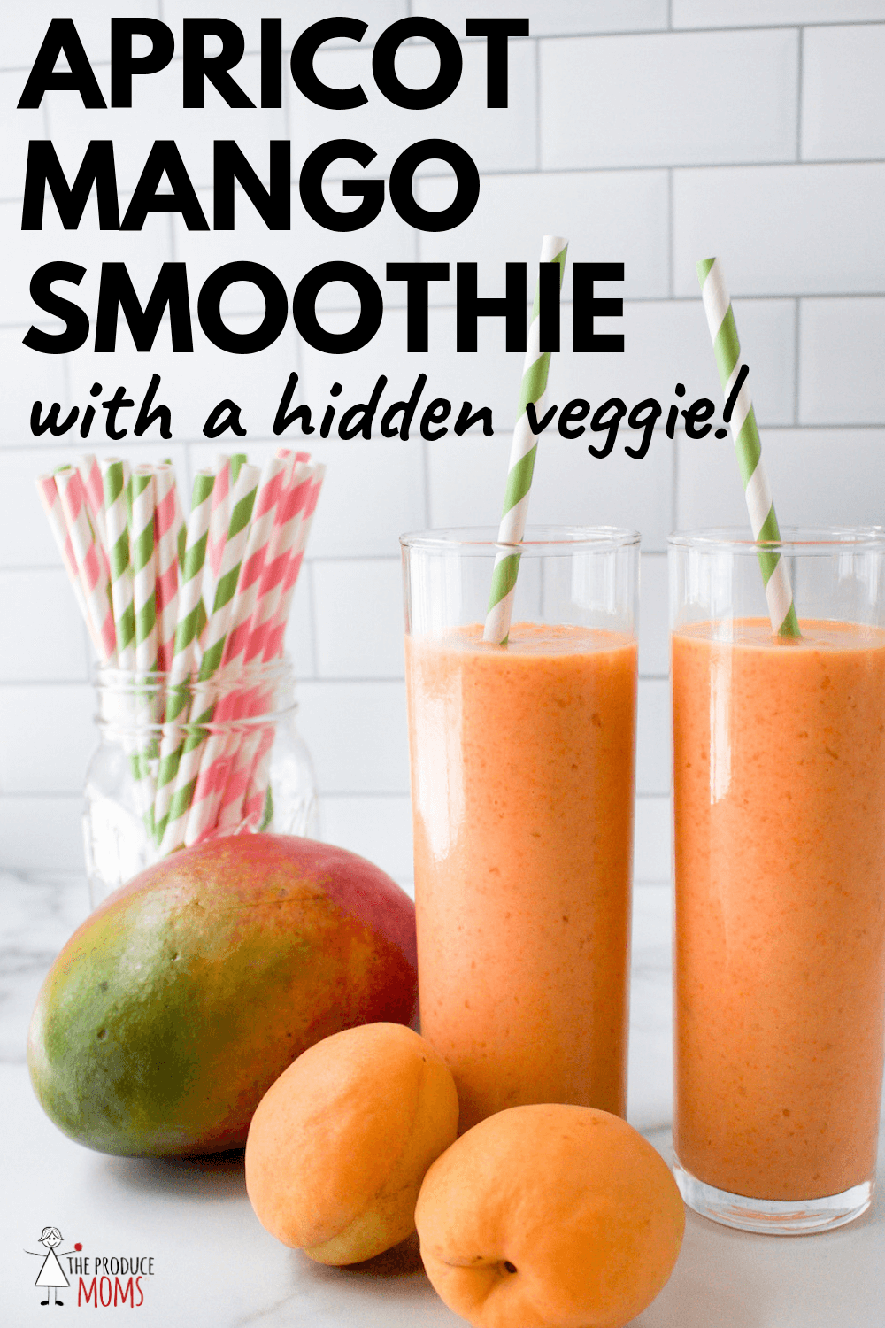 Apricot Mango Smoothie Recipe with a Hidden Veggie!