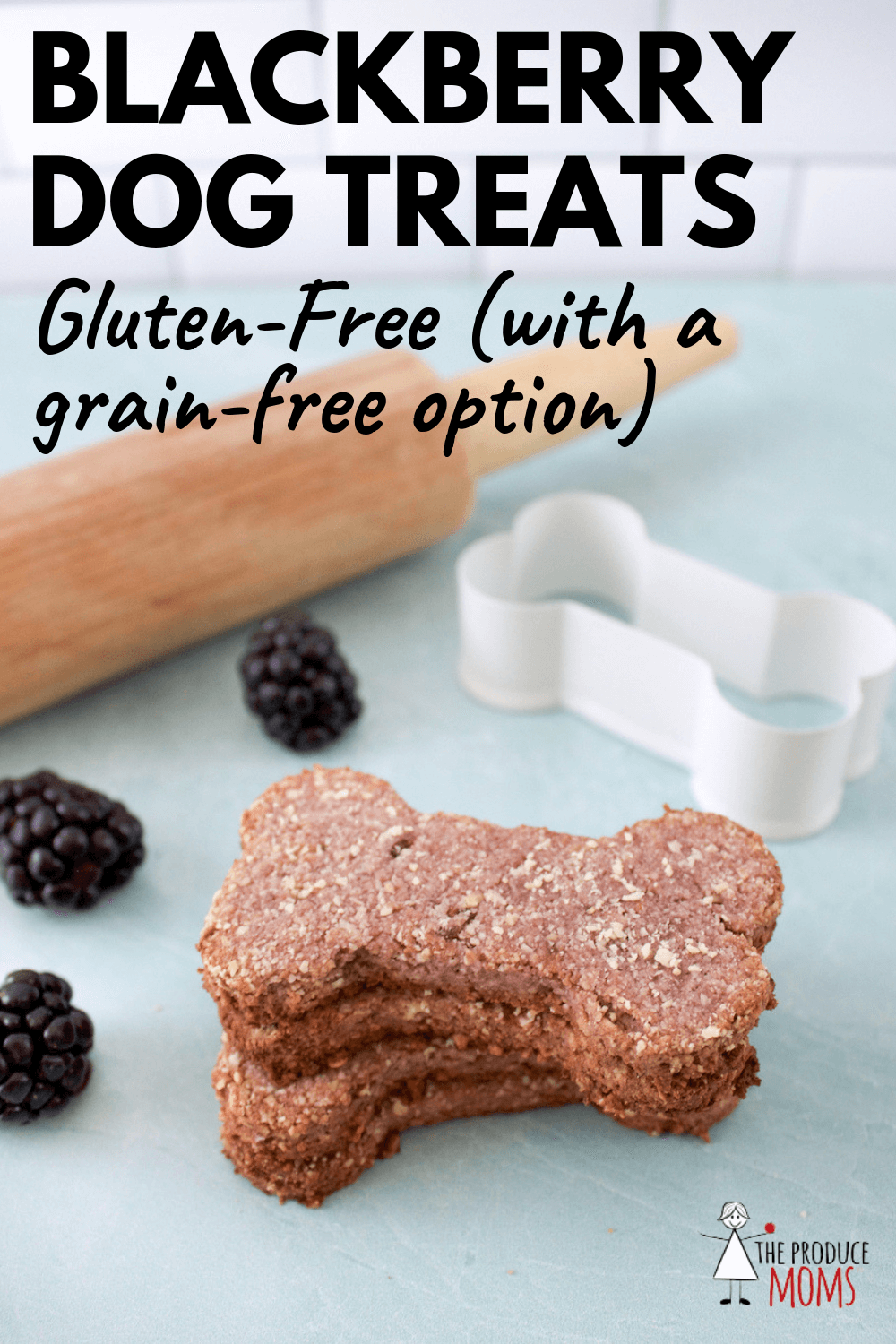 Gluten-Free Blackberry & Almond Flour Dog Treats (with a grain-free option)